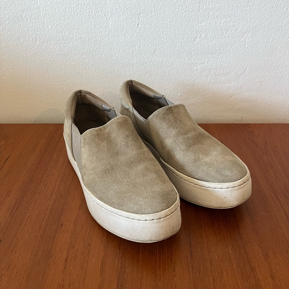 VINCE. Women's slip on sneaker | Women's 5.5 | in Taupe gray